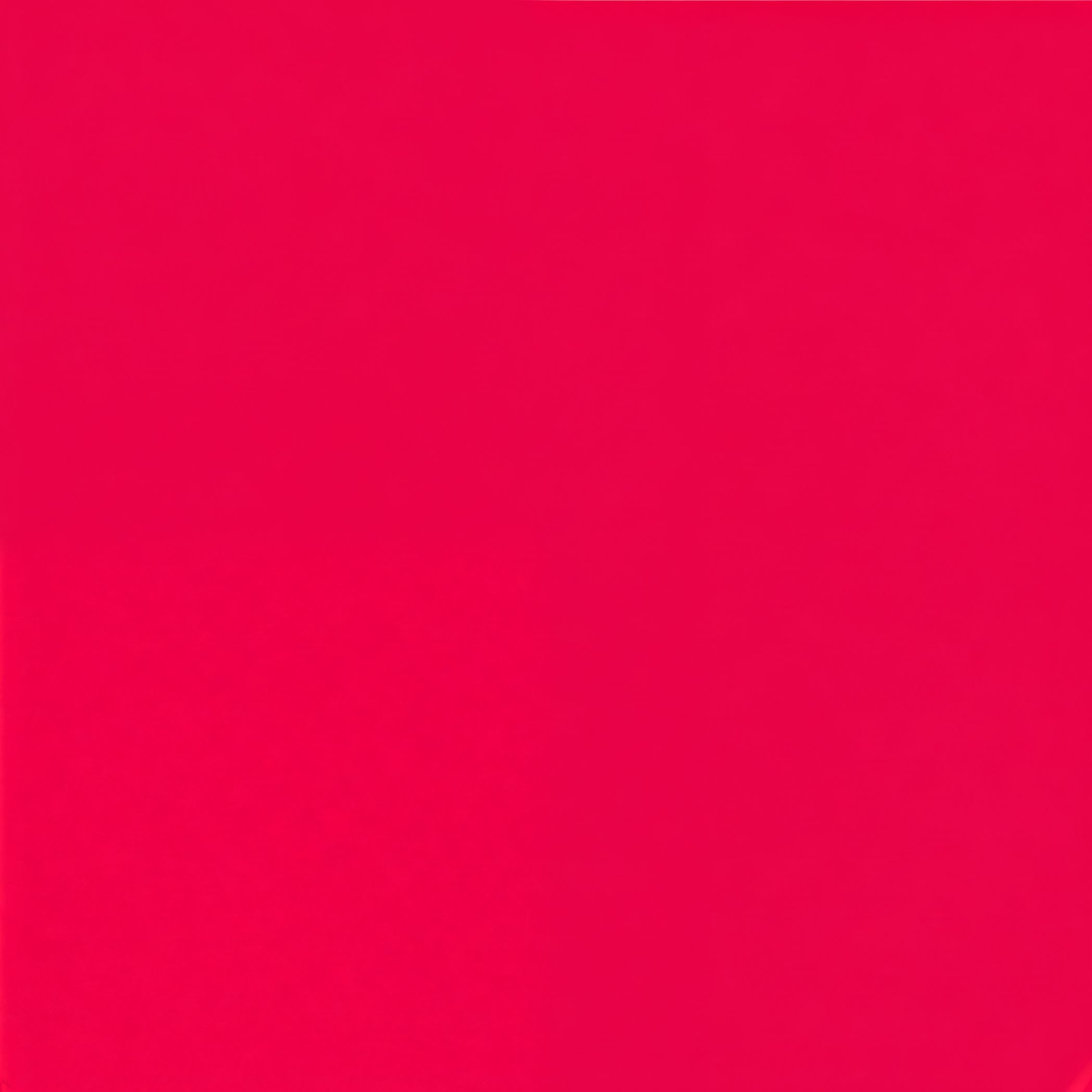 The image is a solid, bright red color.
