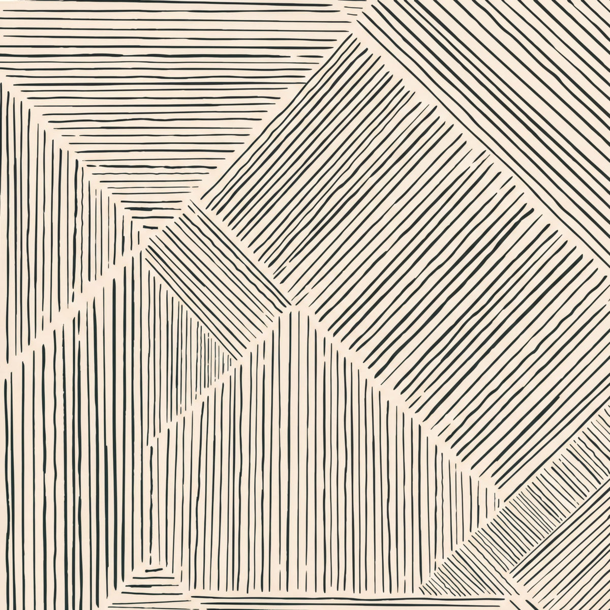 a geometric pattern composed of intersecting lines and shapes, creating a visually striking and abstract design.