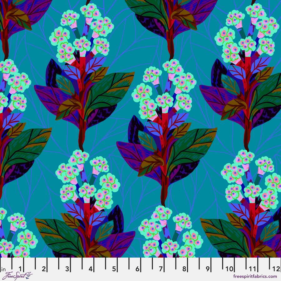 Hydrangeas-Jade, Bloomology, PWMF038.JADE, by Monika Forsberg for Conservatory Craft, Free Spirit Fabrics, Fabric By The Yard