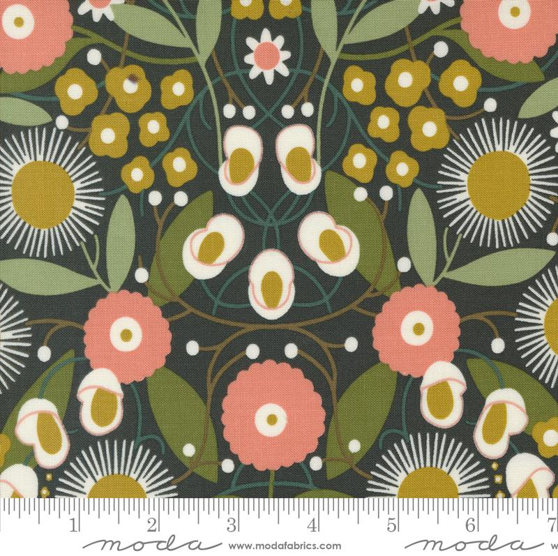 Imaginary Flowers-Ebony by Gingiber, 48381 21, Moda Fabrics