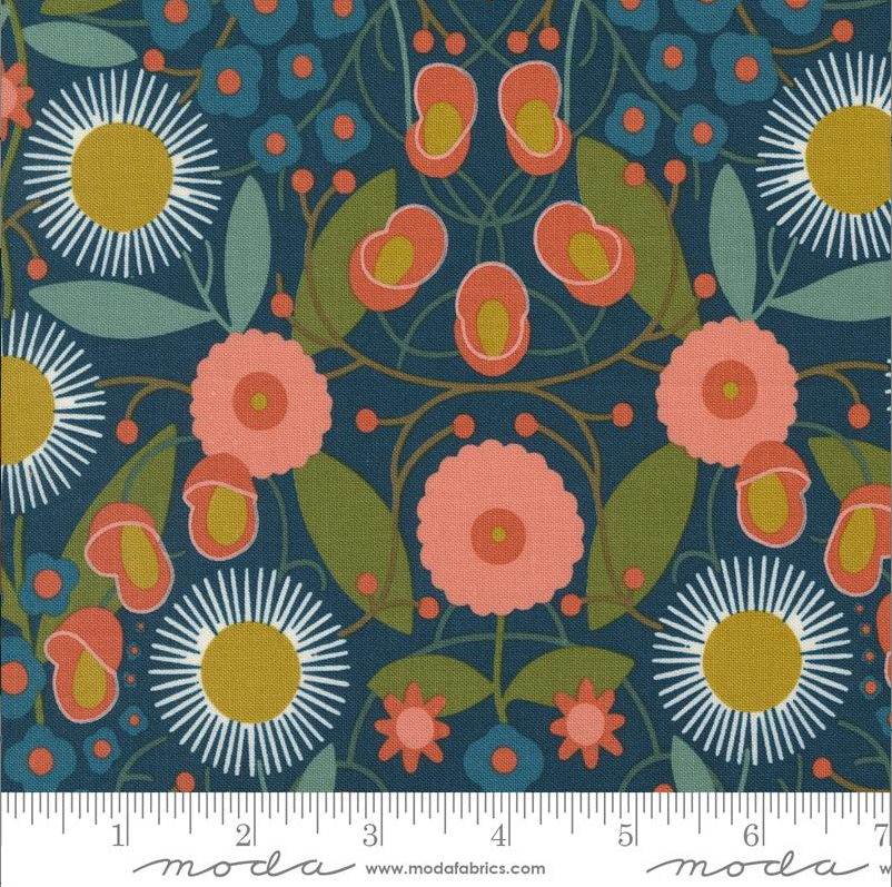 Imaginary Flowers Midnight by Gingiber, 48381 20, Moda Fabrics