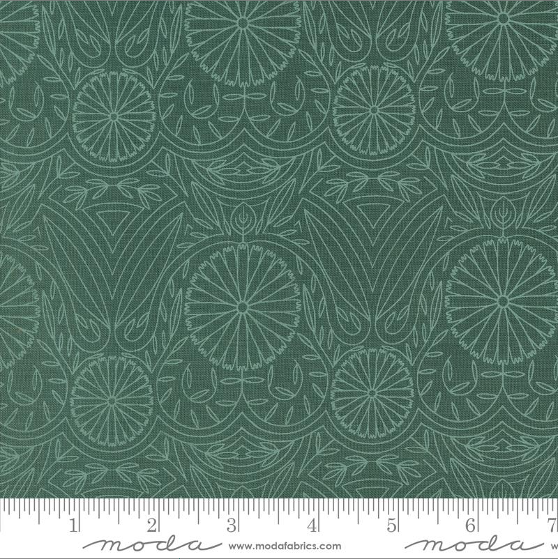 Imaginary Flowers-Spruce by Gingiber, 48385 16 Moda Fabrics
