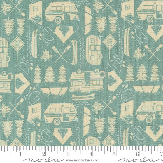 The Great Outdoors, 20884 18-Sky, Designed by  Stacy Iest Hsu for Moda Fabrics, Quilt Fabric, Cotton Fabric, Fabric By The Yard