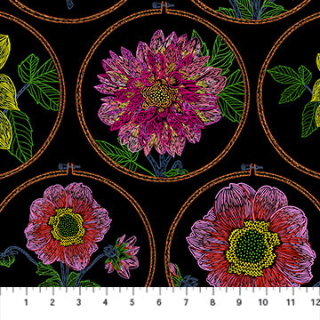 The image is a collage of various floral designs, including large and small flowers with vibrant colors and intricate details. The flowers are arranged in a circular pattern, creating a visually appealing and harmonious composition.