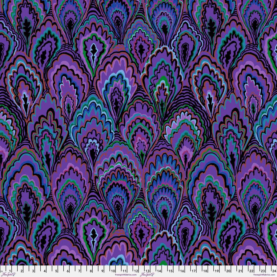 a very pretty purple and blue pattern