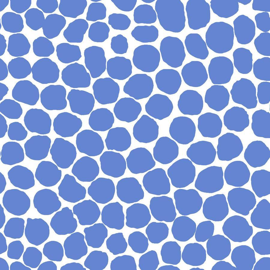 a blue and white background with circles