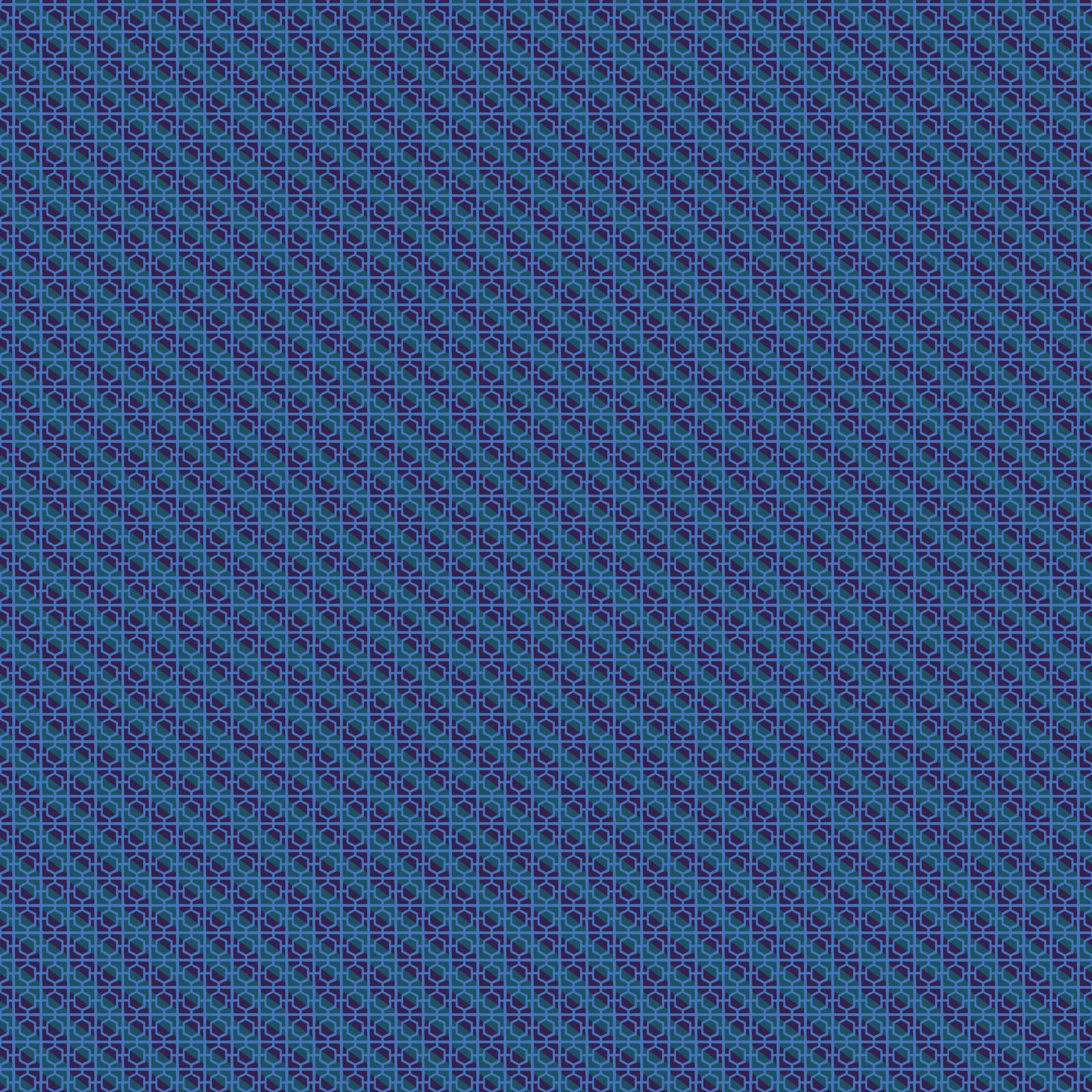 a blue and black background with small circles