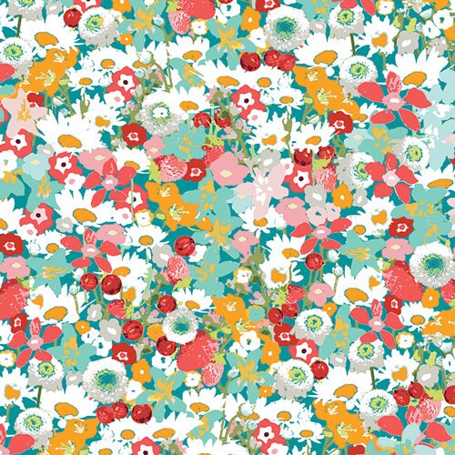 LAVISH Flowered Medley LAH-26806 Katarina Roccella for Art Gallery Fabrics, Quilt Fabric, Cotton Fabric, Floral Fabric, Fabric By The Yard