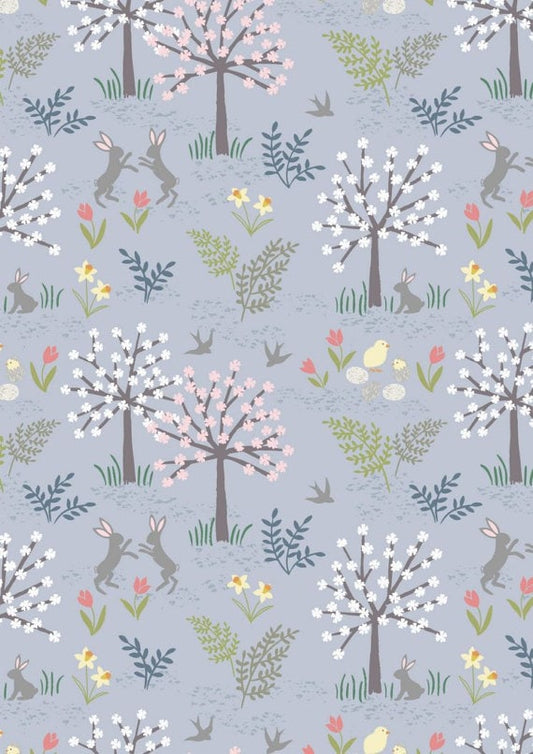 Salisbury Spring on Dusky Lavender A205-3 SALISBURY SPRING, Lewis and Irene, Cotton Fabric, Quilt Fabric, Nautical, Fabric By the Yard