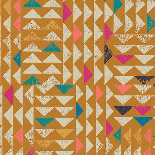 Trojkat Desert IFL-56310, INDIE FOLK Art Gallery Fabrics, Pat Bravo, Cotton Fabric, Quilt Fabric, Quilting, Boho Decor, Fabric By the Yard
