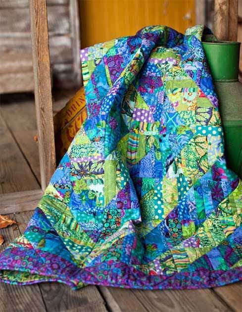 Guinea Flower Cobalt PWGP059, Kaffe Fassett Fabric, Free Spirit Fabrics, Blue Floral, Quilt Fabric, Shabby Chic, Cotton Fabric By The Yard