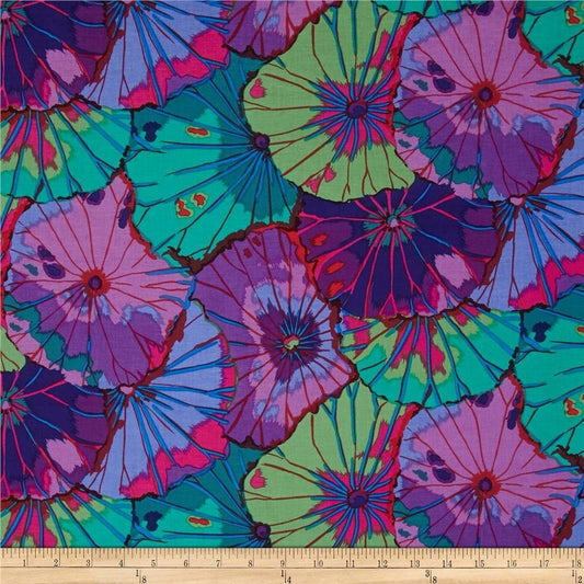 Lotus Leaf Purple PWGP029, Kaffe Fassett Collective, Free Spirit Fabrics, Quilting, Woodland Quilt, Leaf, Leaves, Cotton, Fabric By the Yard