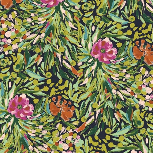 Writers Garden Stem BLB-54723, Bari J, BLOOMSBURY, Art Gallery Fabrics, Quilting, Woodland Quilt, Floral, Shabby Chic, Fabric By the Yard