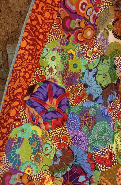 Aboriginal Dot in PUMPKIN GP71, Kaffe Fassett Fabric, Quilt Fabric, Cotton Fabric, Blender Fabric, Quilting Fabric, Fabric By The Yard