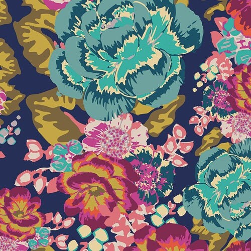 Acqua Di Rose Fusions Boho FUS-B-200, Art Gallery Fabrics, Cotton Fabric, Quilt Fabric, Boho Decor, Shabby Chic, Floral Fabric By the Yard