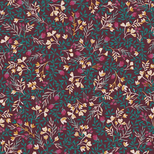 Art Gallery Fabrics Foresta Fusion, Floral No 9 Foresta FUS-FO-2103, Quilt Fabric, Cotton Fabric, Quilting Fabric, Fabric By The Yard