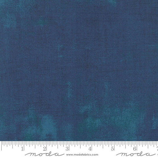 Grunge Basics PRUSSIAN BLUE 30150-307, by Basic Grey, Moda Fabrics, Dark Blue Blender, Teal, Cotton Fabric, Quilt Fabric, Fabric By the Yard