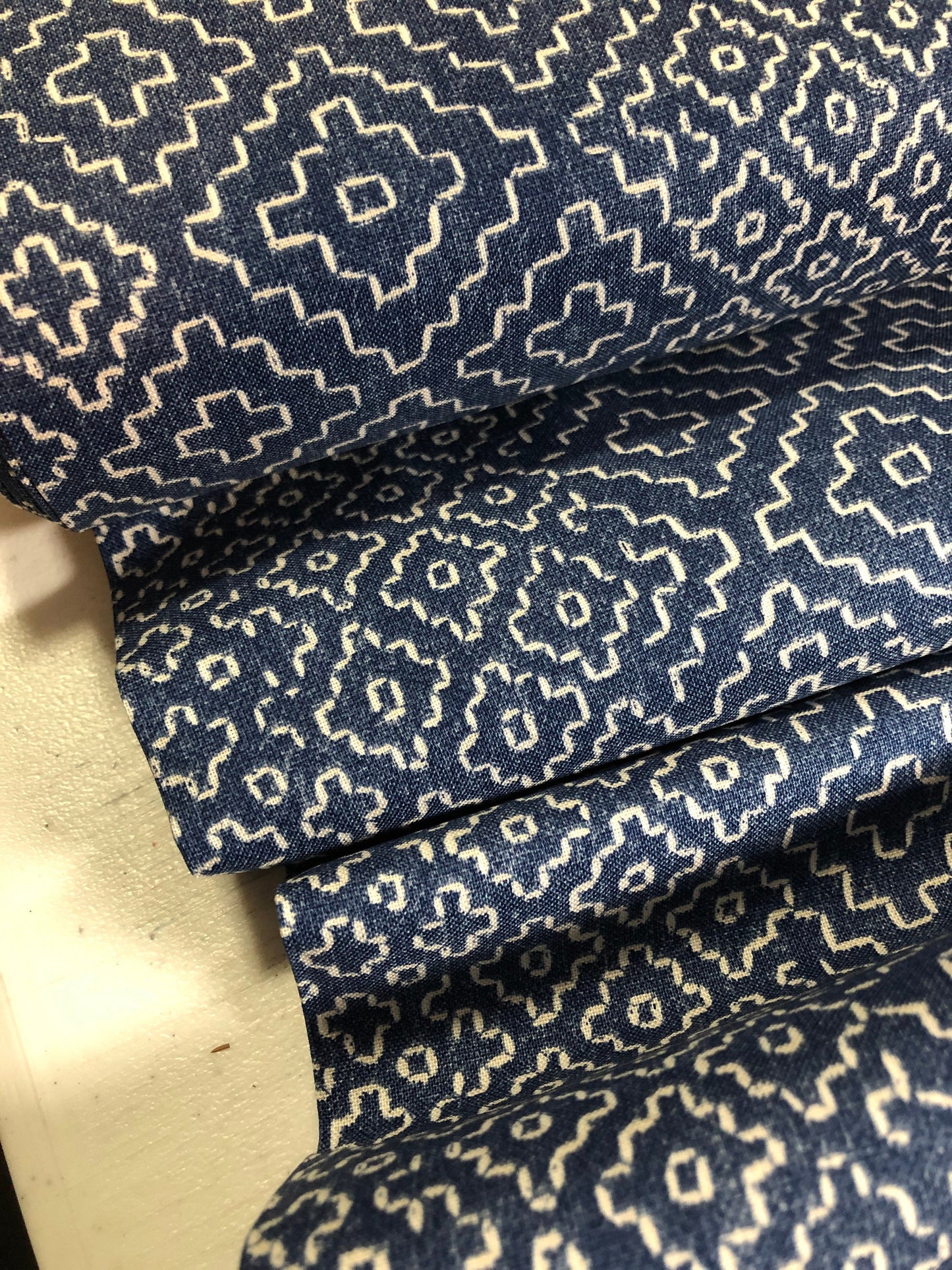 SASHIKO Stitch Sampler Denim 51811-3 Windham Fabrics, Whistler Studios, Quilt Fabric, Japanese, Quilting, Cotton Fabric, Fabric By The Yard