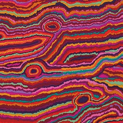 Jupiter in Red PWGP131, Kaffe Fassett Fabric, Free Spirit Fabrics, Kaffe Red Fabric, Quilt Fabric, Cotton, Quilting, Fabric By The Yard