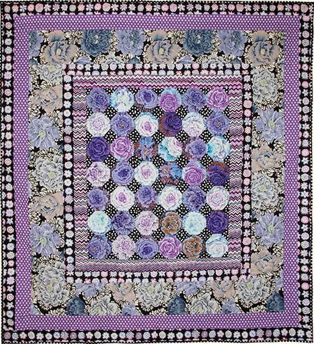 Brocade Peony - Grey