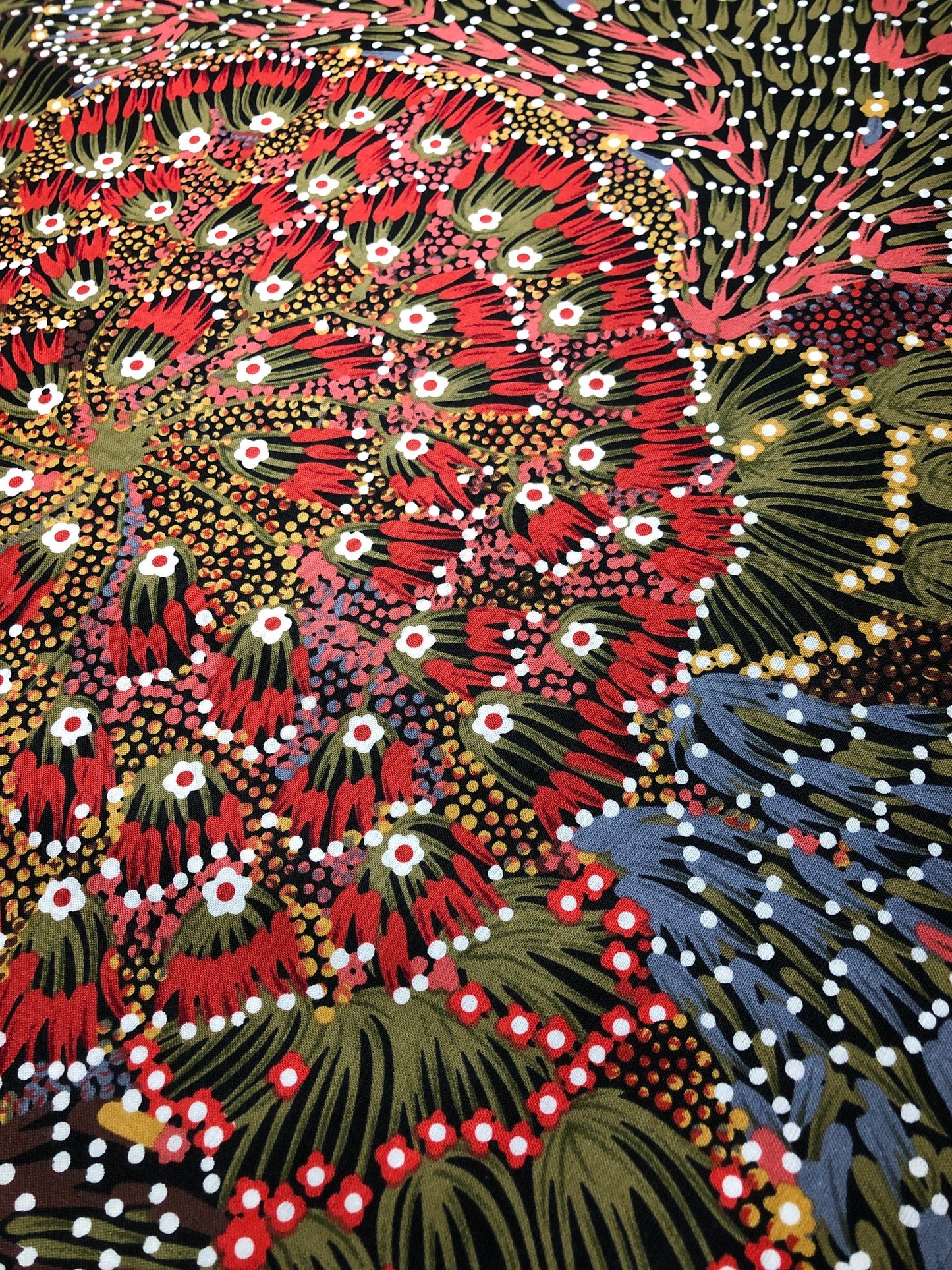 BUSH BANANA, Australian Fabric, Aboriginal Fabric, Donna Abbots, Quilt Fabric, Cotton Fabric, Quilting Fabric, Australia Fabric By The Yard