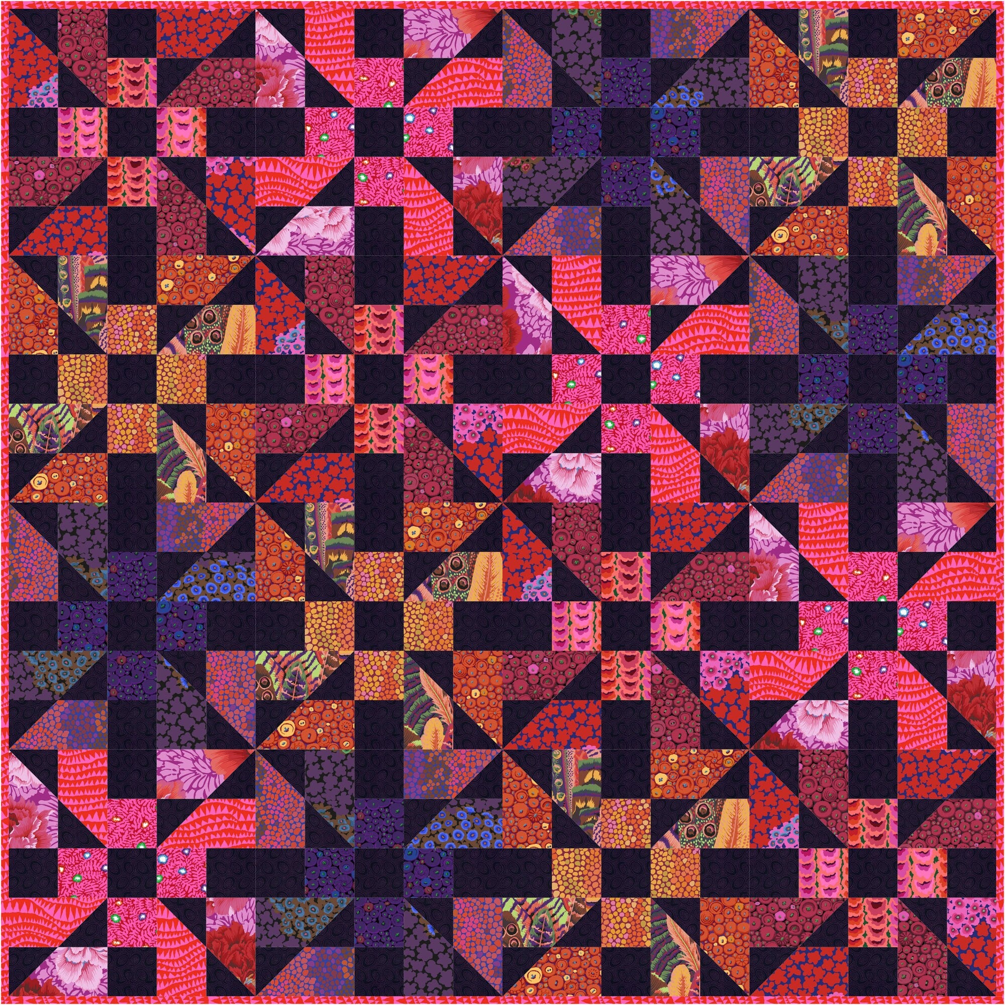 Brocade Peony - Crimson