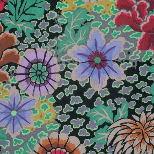 DREAM in Grey PWGP148, Kaffe Fassett Fabric, Quilt Fabric, Free Spirit Fabrics, Quilting Fabric, Cotton Fabric, Floral Fabric By the Yard