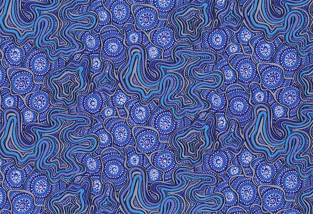 Meteors Purple, Australian Fabric, Heather Kennedy, Aboriginal Fabric, Quilt Fabric, Cotton Fabric, Quilting Fabric, Fabric By The Yard
