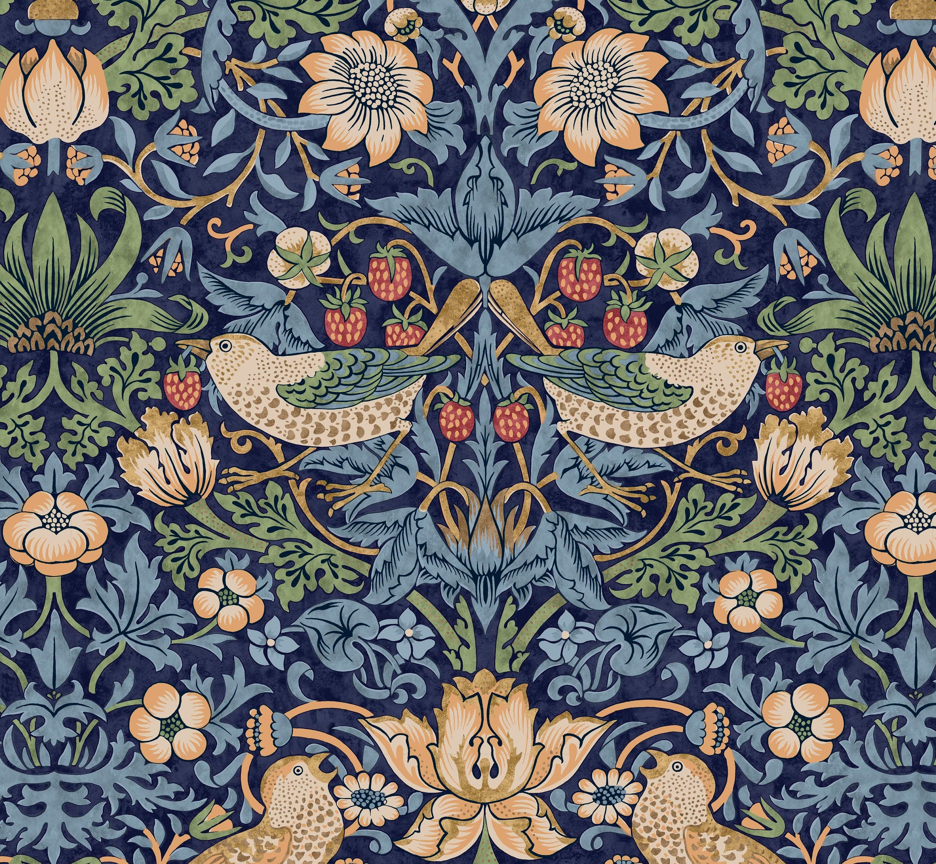 Strawberry Thief - Navy