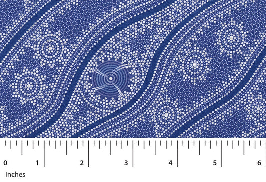 Stars in the Sky Purple, Australian Fabric by Geraldine Riley, Aboriginal Fabric, Quilt Fabric, Ethnic Fabric, Fabric By The Yard