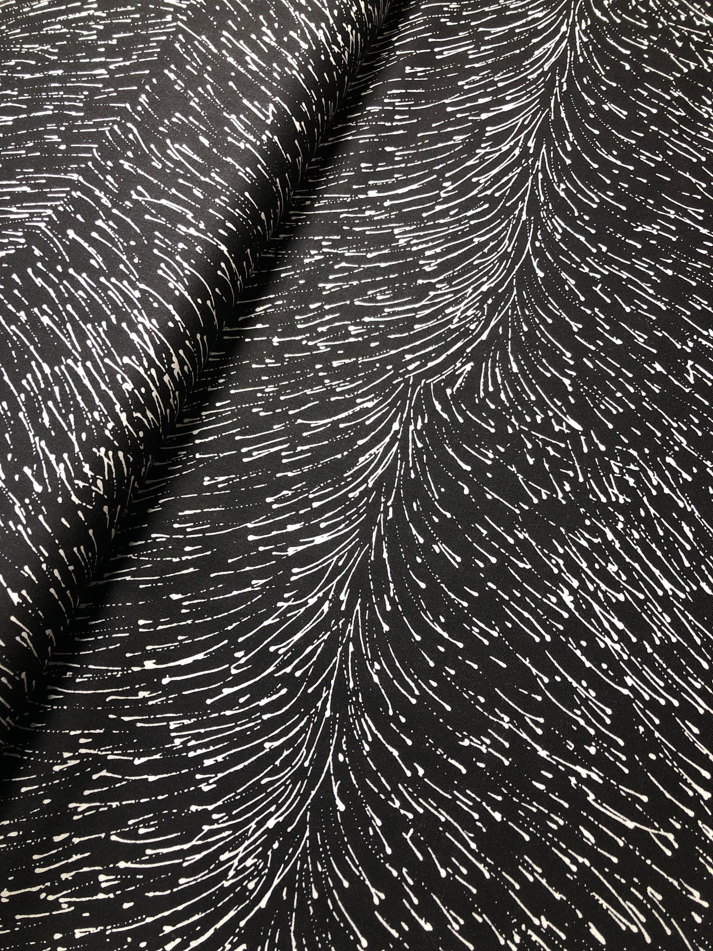 Dropping Seeds Black,  Roseanne Morton, Australian Fabric, Aboriginal Fabric, Ethnic Fabric, Quilt Fabric, Cotton Fabric, Fabric By The Yard