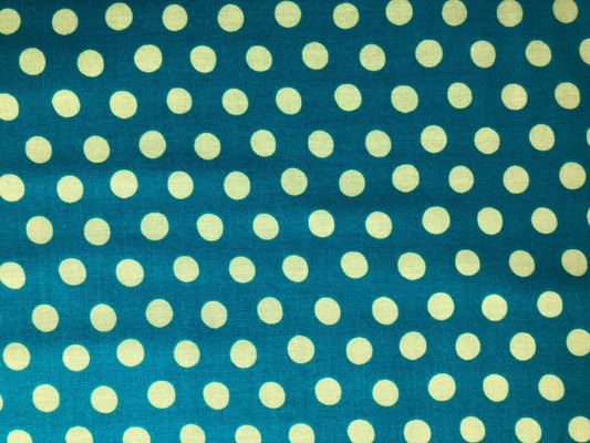 SPOT in Teal GP70 Kaffe Fassett Fabric, Free Spirit Fabrics, Teal Dot, Cotton Fabric, Quilt Fabric, Quilting Fabric, Fabric By The Yard