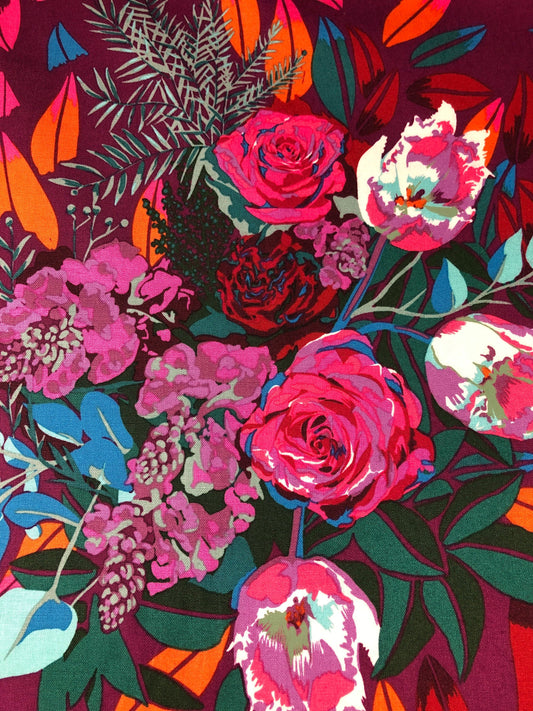 Made My Day NEW FLAME SWEETLY Pwah167 Anna Maria Horner, Free Spirit Fabrics, Quilt Fabric, Floral Fabric, Cotton Fabric, Fabric By The Yard