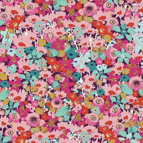 Art Gallery Fabrics FUSION SPLENDID Flowered Medley Splendid FUS-sd-1102, Katarina Roccella, Quilt Fabric, Cotton Fabric, Fabric By The Yard