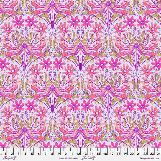 Dragon Your Feet Dusk PWTP199 MOON GARDEN Tula Pink, Quilt Fabric, Cotton Fabric, Quilting Fabric, Cicada Fabric, Fabric By The Yard