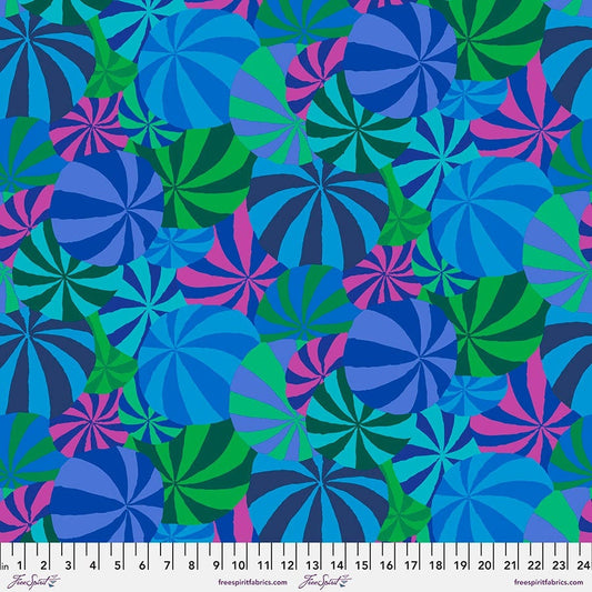 Beach Balls PWGP037 BLUE , Kaffe Fassett Fabric, Philip Jacobs, Cotton Fabric, Quilting Fabric, Quilt Fabric, Fabric By The Yard