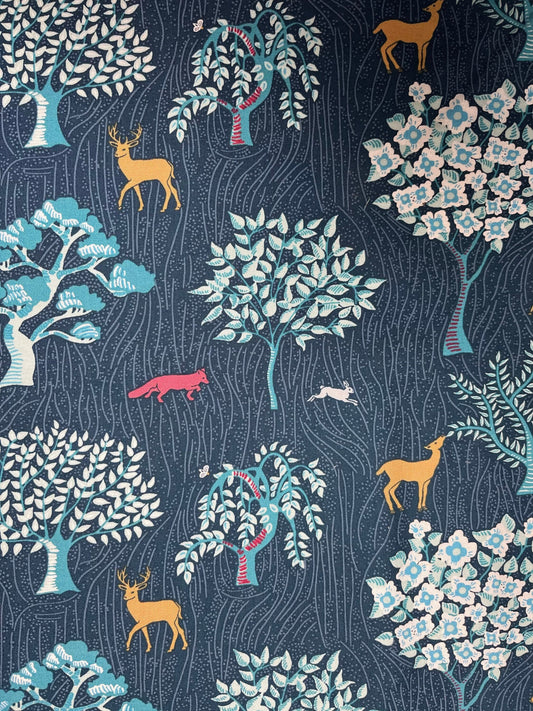 Dear Stella Design ENCHANTED FOREST 428 Quilt Fabric, Cotton Fabric, Woodland Fabric, Deer Fabric, Fabric By The Yard