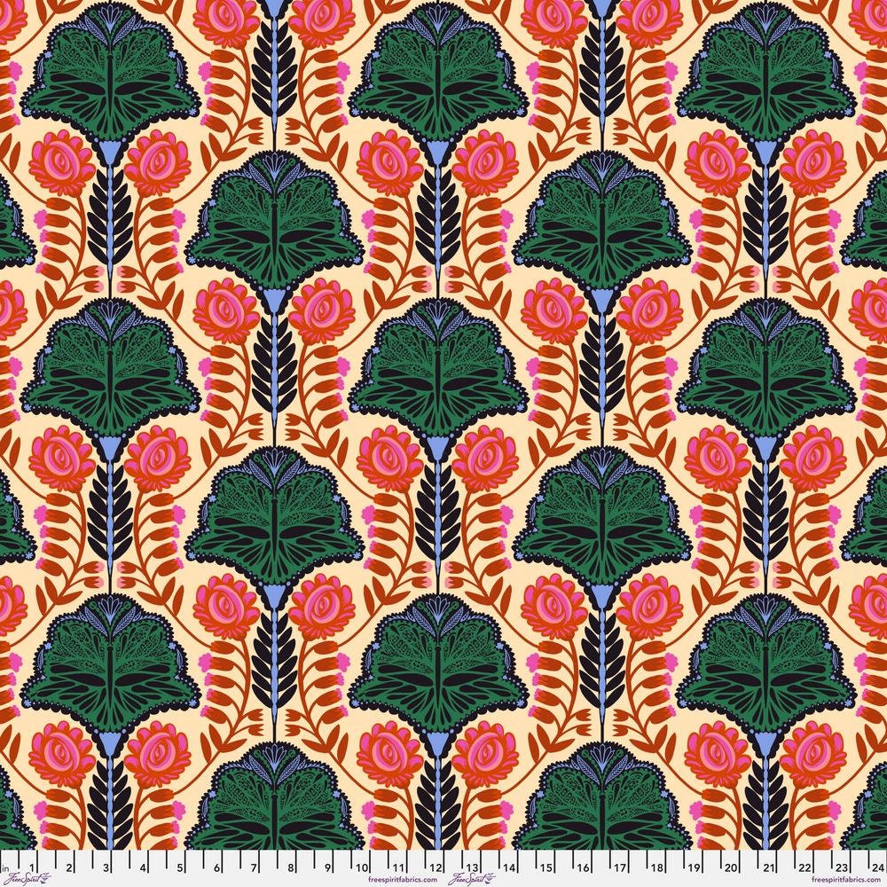 Anna Maria Horner, BRAVE, Petaloutha, Forest, Floral Fabric, Cotton Fabric, Quilt Fabric, Quilting, Fabric By the Yard