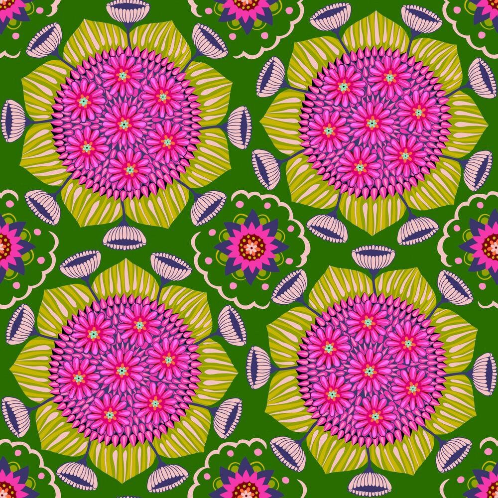 Anna Maria Horner, BRAVE, Surprise, Surreal, Floral Fabric, Cotton Fabric, Quilt Fabric, Quilting, Fabric By the Yard