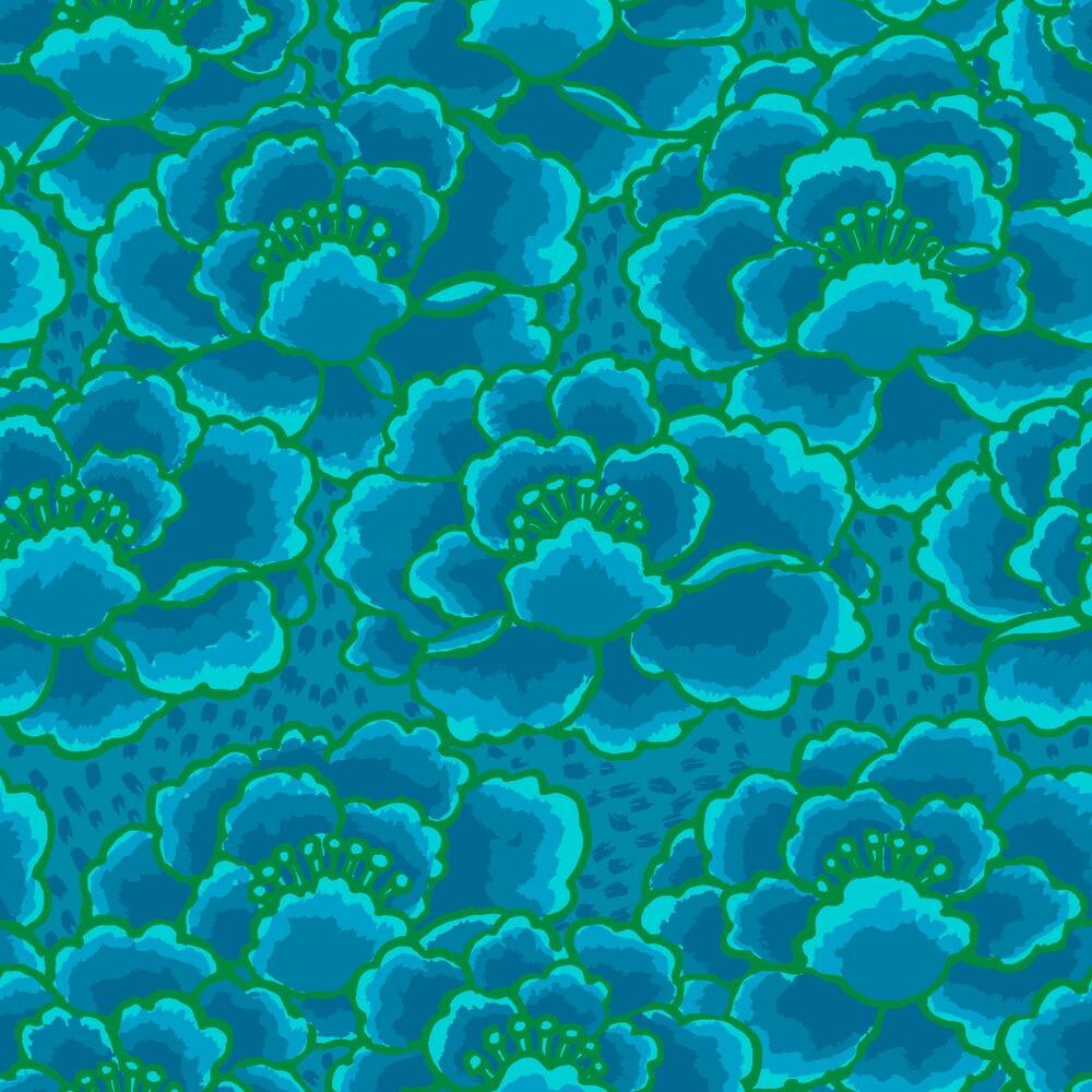 Tonal Floral - Turquoise