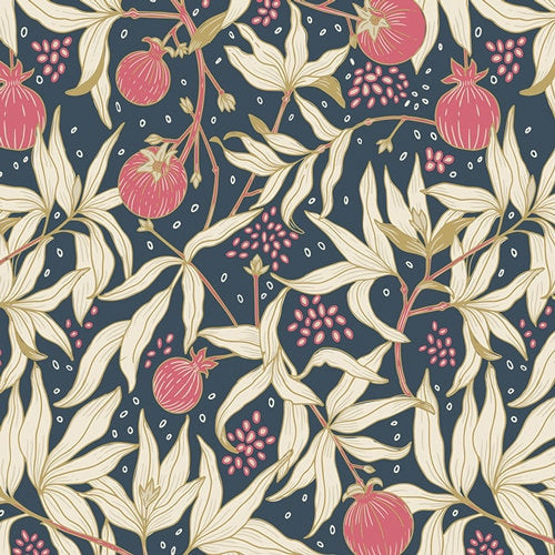 Dancing Pomegranates SPE78306, Art Gallery Fabrics, SPRING EQUINOX, Katie O'Shea, Quilting Cotton, Modern Farmhouse, Fabric By the Yard