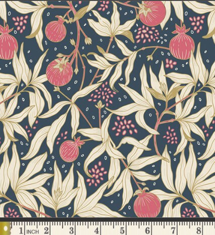 Dancing Pomegranates SPE78306, Art Gallery Fabrics, SPRING EQUINOX, Katie O'Shea, Quilting Cotton, Modern Farmhouse, Fabric By the Yard