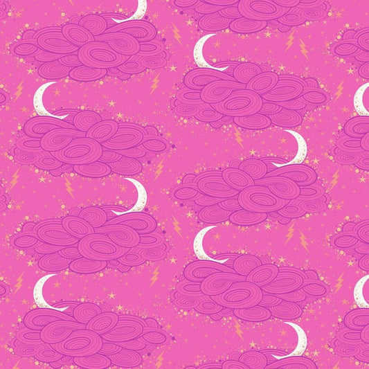 Tula Pink NIGHTSHADE, Storm Clouds, PWTP208.Oleander, Free Spirit Fabrics, Quilt Fabric, Cotton Fabric, Goth Fabric, Fabric By The Yard