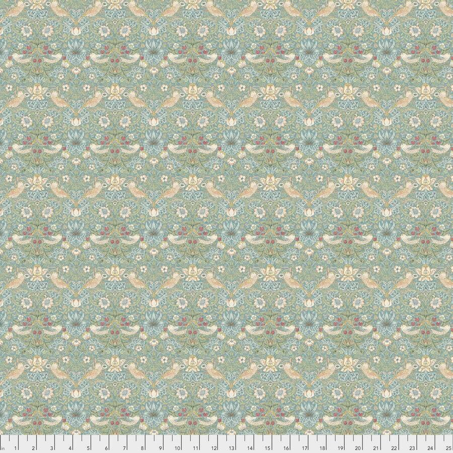 Mini Strawberry Thief - Aqua