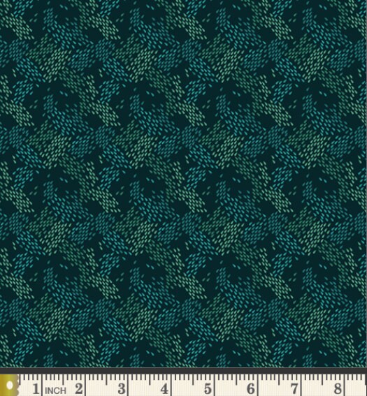 NIGHT MONSOON, ROS-58309, Rain or Shine, Jessica Swift, Art Gallery Fabrics, Quilt Fabric, Quilting Cotton, Green Fabric, Fabric By The Yard