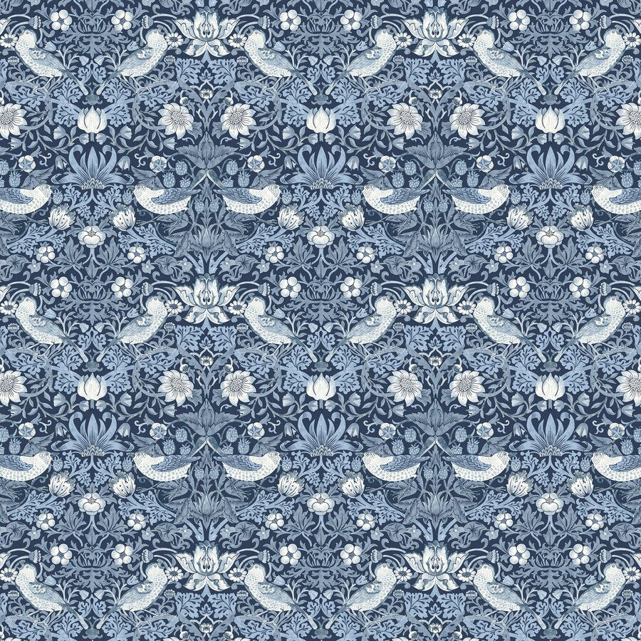 Mini Strawberry Thief - Indigo