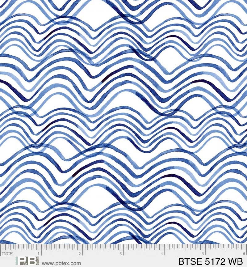 Wavy Lines - White