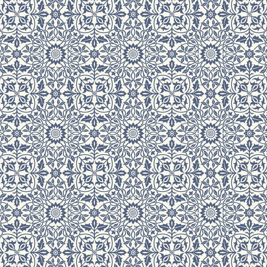 William Morris, BUTTERMERE, Blue St. James, PWWM009, Free Spirit Fabrics, Quilt Fabric, Cotton Fabric, Floral Fabric, Fabric By The Yard