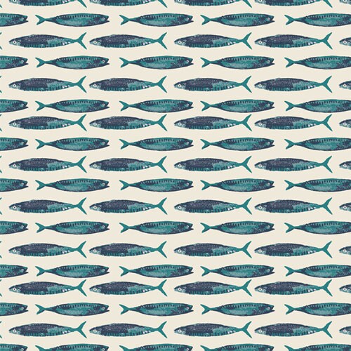 Catch the Drift-Bright TOB20907 TOMALES BAY Art Gallery Fabric, Katie O'Shea, Quilt Fabric, Nautical Fabric, Beach Decor, Fabric By The Yard