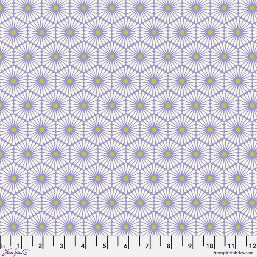 Daisy Chain-Bluebell, PWTP220, BESTIES, Tula Pink, Quilt Fabric, Cotton Fabric, Quilting Fabric, Geometric Fabric, Fabric By The Yard